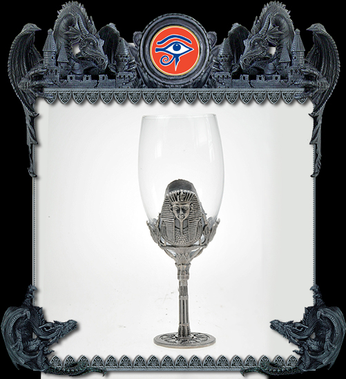 King Tut wine glass