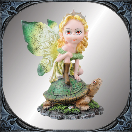 Baby fairy with turtle
