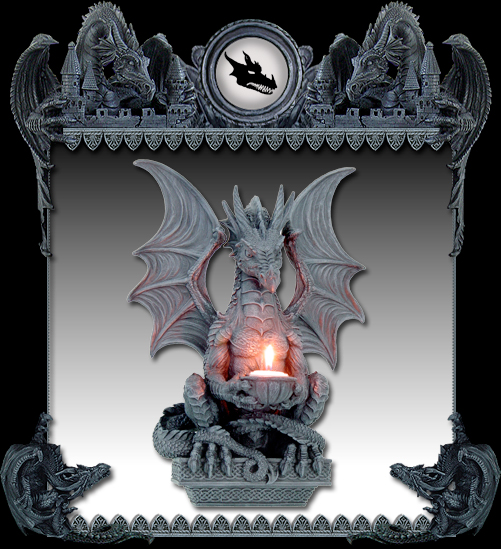 Dragon wall mount candleholder