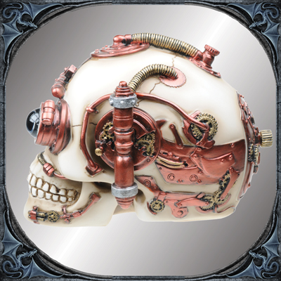 Steampunk skull box